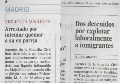 Burning exes, exploding immigrants...