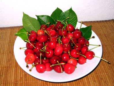 a bowl of cherries