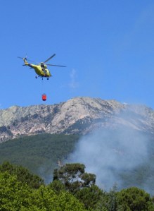 Fire in the Gredos foothills