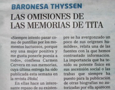 Baroness Thyssen quotation