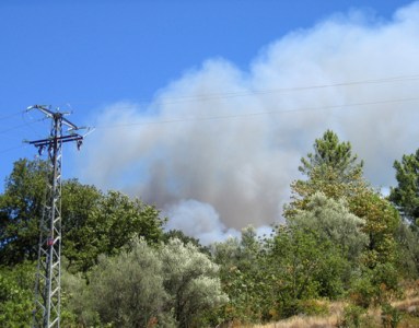 an early image of the Gredos fire