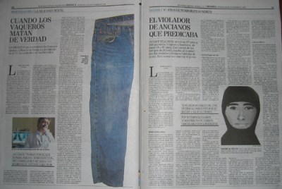 "El Mundo" double page spread, 22 November 2009