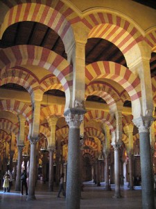 Arches in Cordoba Mosque Arches in Cordoba Mosque