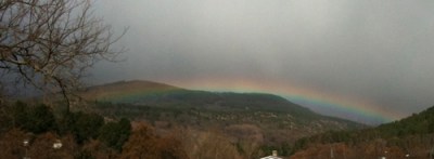 rainbow over Gredos