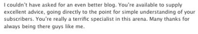Quotation: I couldn’t have asked for an even better blog. You’re available to supply excellent advice, going directly to the point for simple understanding of your subscribers...