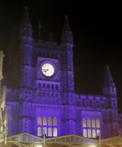 Bristol Temple Meads Station (by night)