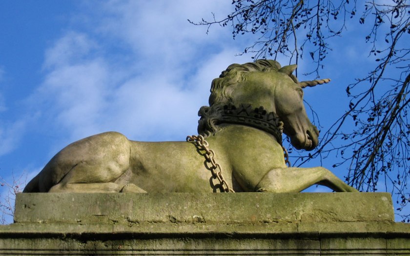 unicorn statue