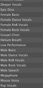 voice recording effects