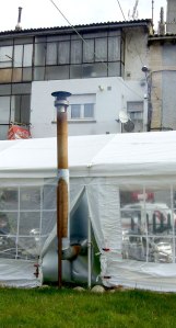smokers' tent chimney