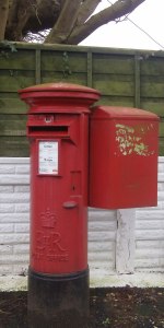 red post box, UK