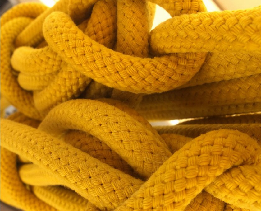knotted yellow rope