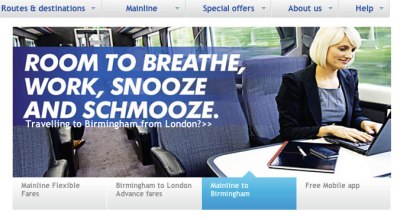 Chiltern Railways advert