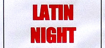 Latin night poster