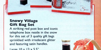 Gift bag description: "sprinklied with irredecent glitter"