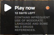 Contains infrequent use of moderate language and some mild drugs references