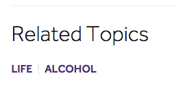 related topics: life; alcohol