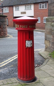 old UK post box