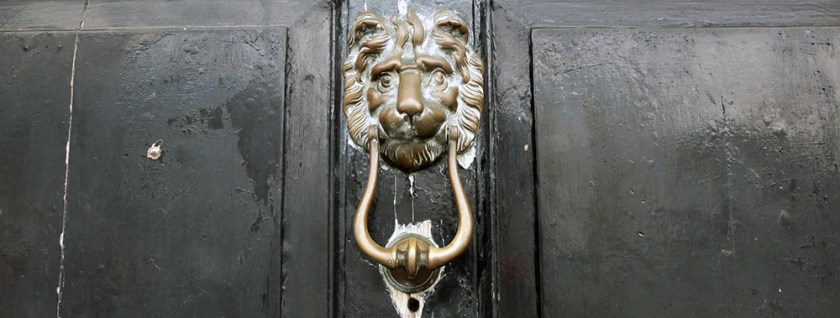 lion door knocker