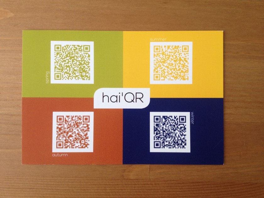 Hai'QR postcard