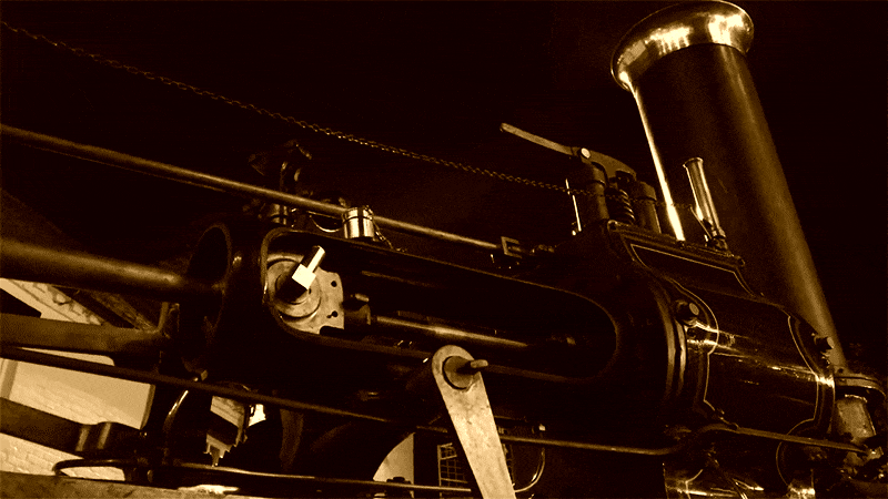 sepia steam engine