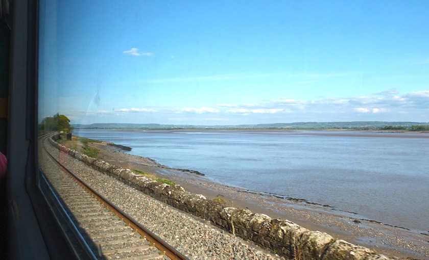 Severn Estuary from train