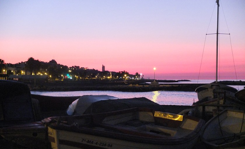 sunrise over the Mediterranean. 