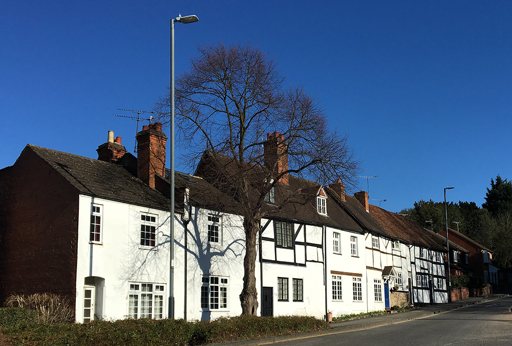 Old terraced houses, England