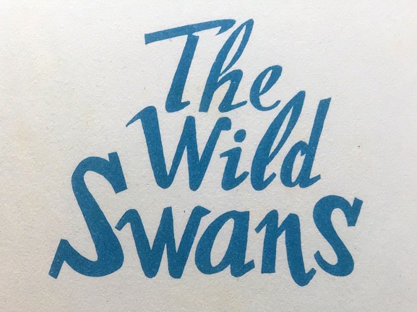 Title from opening page of "The Wild Swans" 
