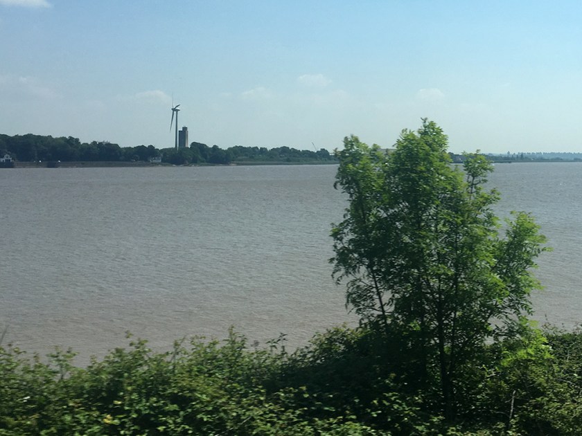 Severn estuary from the train