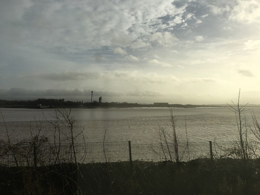 Looking across Severn River. Severn Estuary
